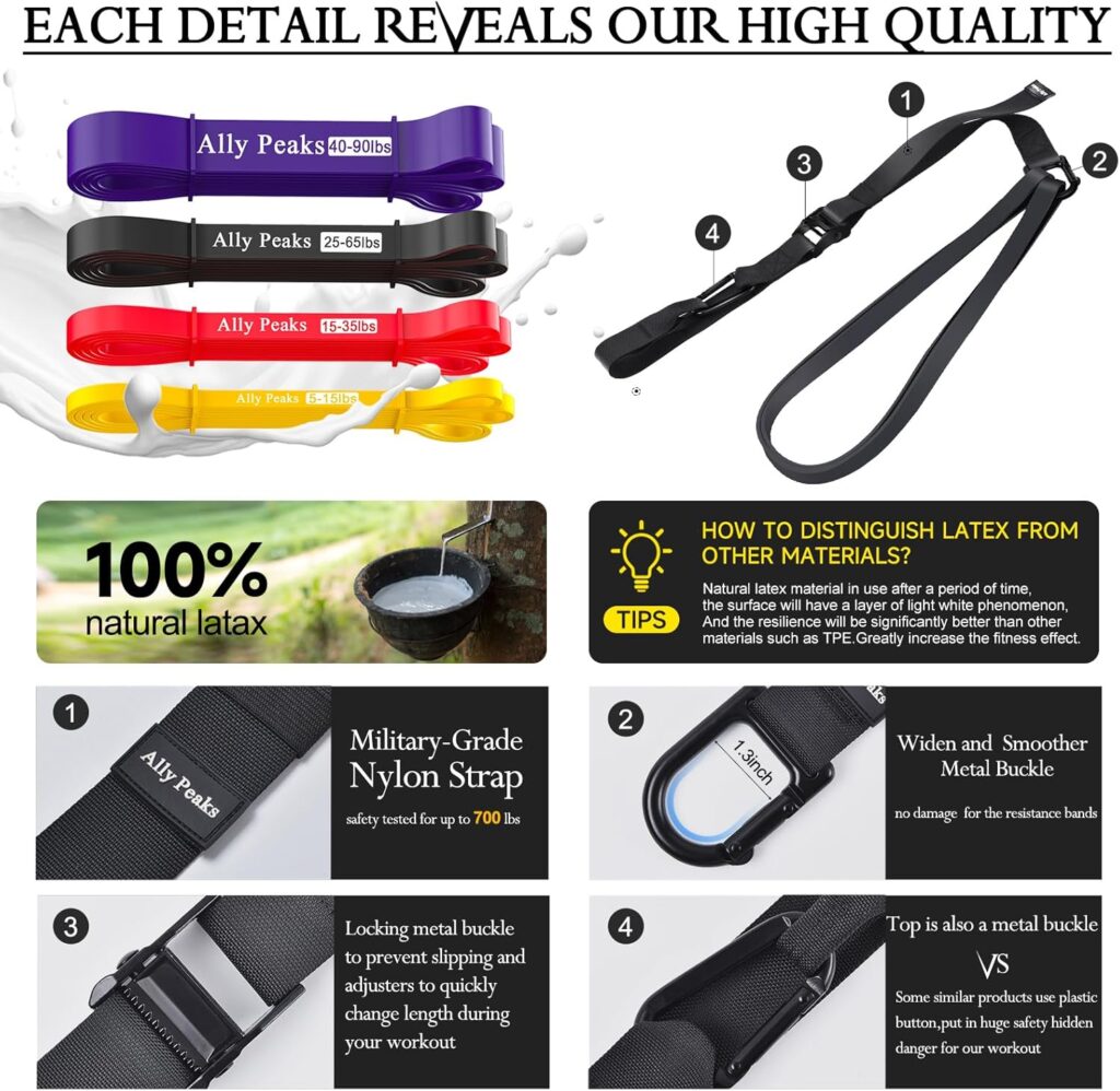 Ally Peaks Pull Up Assistance Bands personal training system