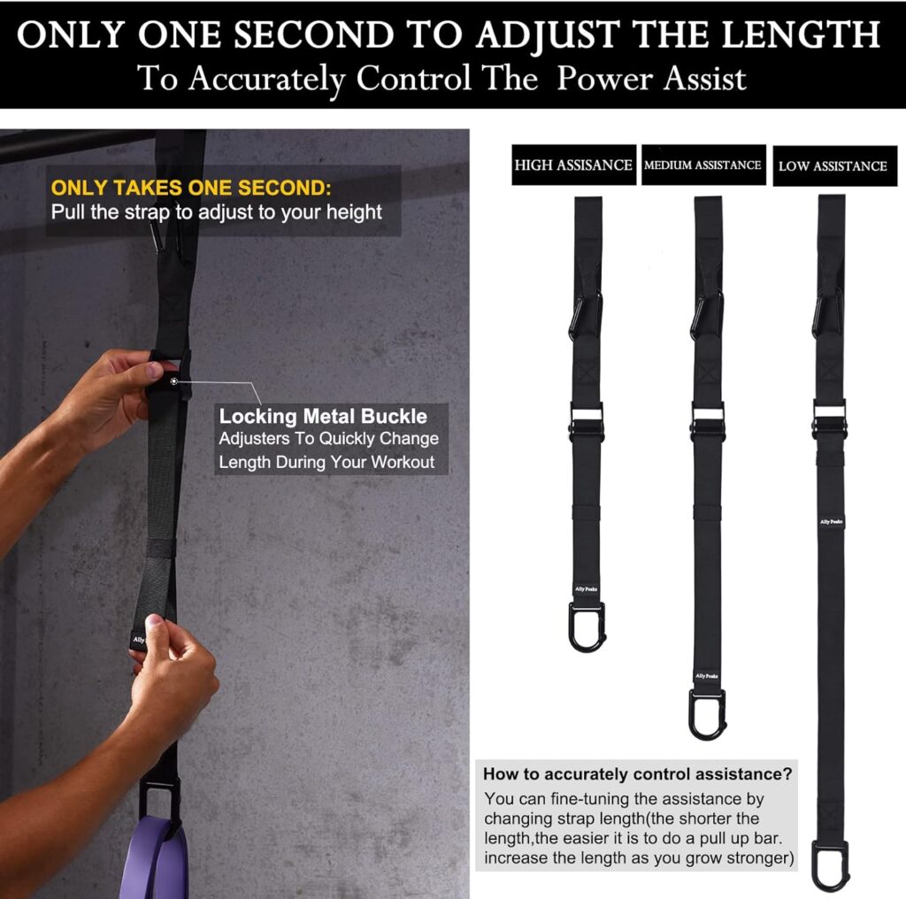 Ally Peaks Pull Up Assistance Bands levels for different exercises